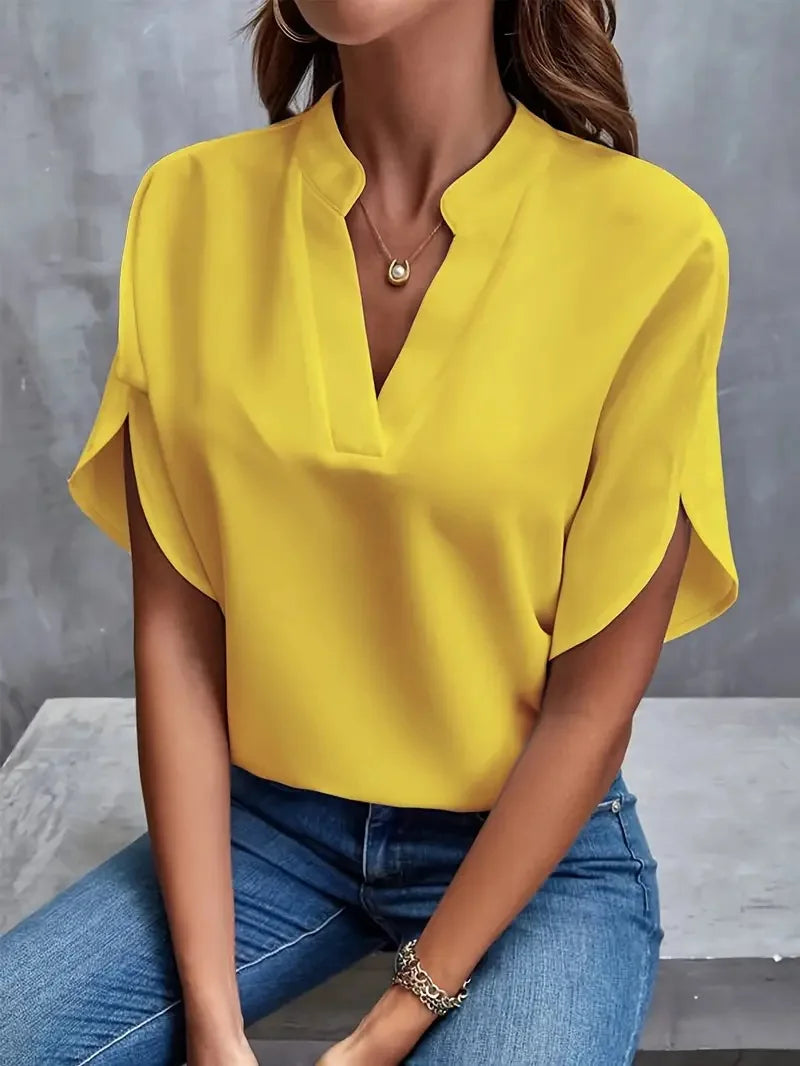 Caterina | Camicia morbida e sofisticata con scollo a V