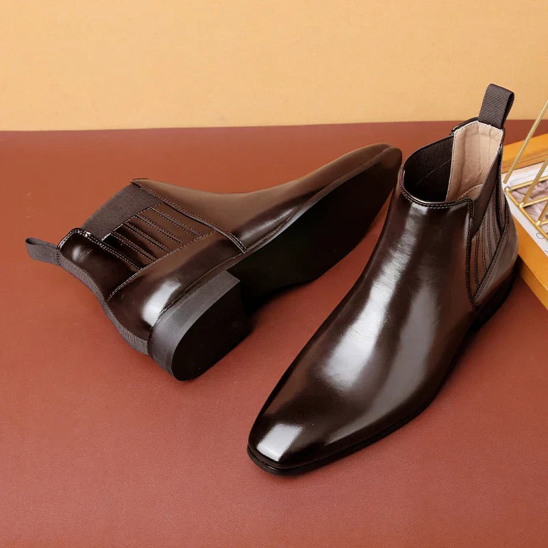 Luxe Chelsea Boots voor Heren Glanzend Leer