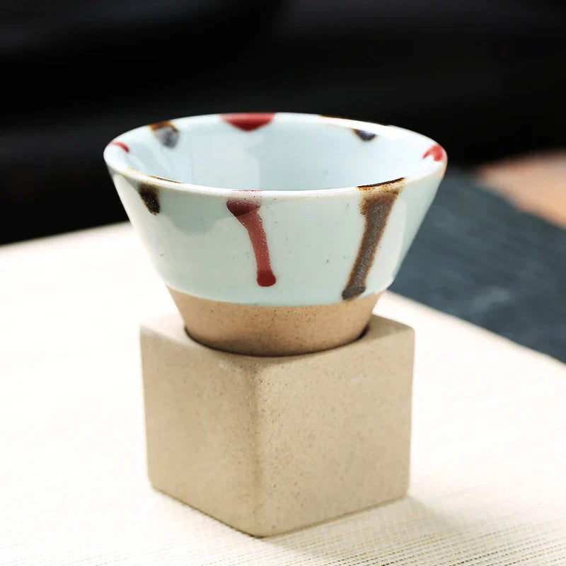 Handgemaakte Japanse Koffie- en Theekop Ceramiek Zen Stijl