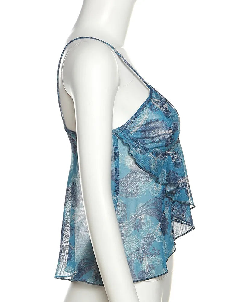 Doorzichtige VrouwentopSexy Blouse Mode