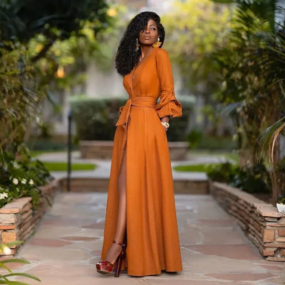 Maxi Jurk Elegante Lange Zomerjurk met Split