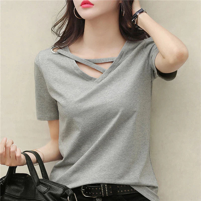 Zesta Luxe Casual V-Hals T-Shirt
