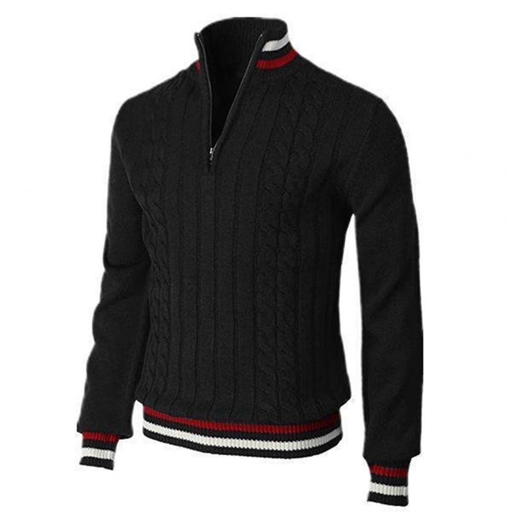 Elegante Herentrui – Warme Trui met Ronde Hals van Wol en Katoen