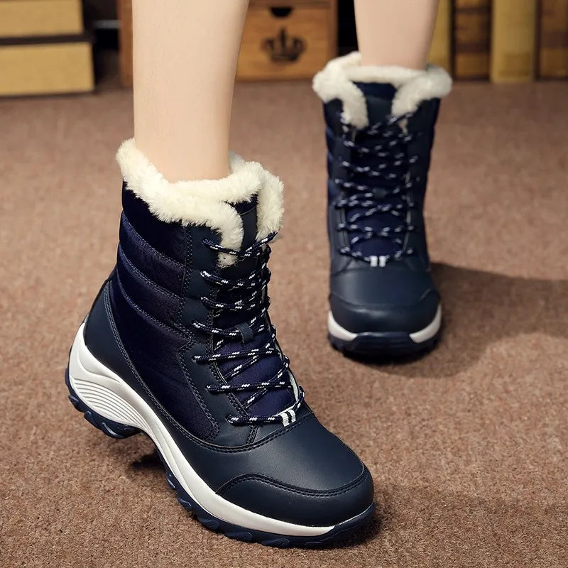 Witte Snowboots Plateau Fina Sneeuwlaarzen Voor Vrouw