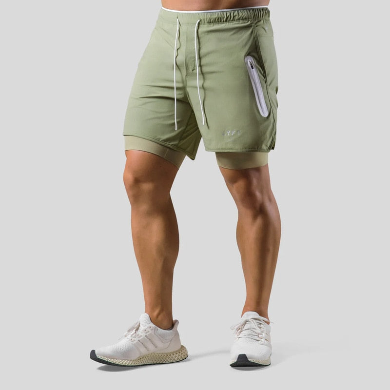 Sportbroek 2-in-1 Trainingsbroek voor Mannen Workout