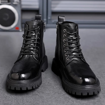 Herenboots Robuust Outdoor met Vetersluiting Waterdicht