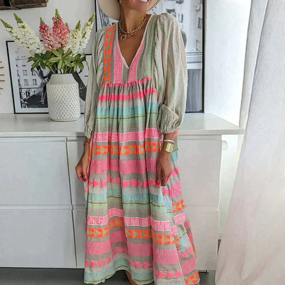 Zomerjurk Vrouwelijk Stijlvol Jurk voor Vrouw - Mode Vibes