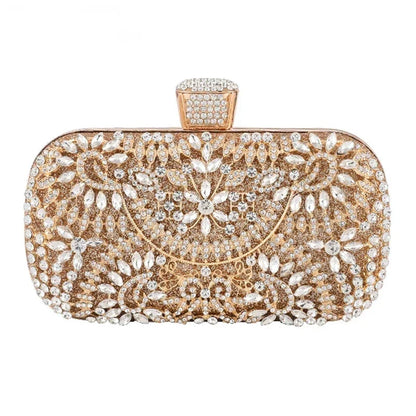 GoldenGlam Diamanten Clutch