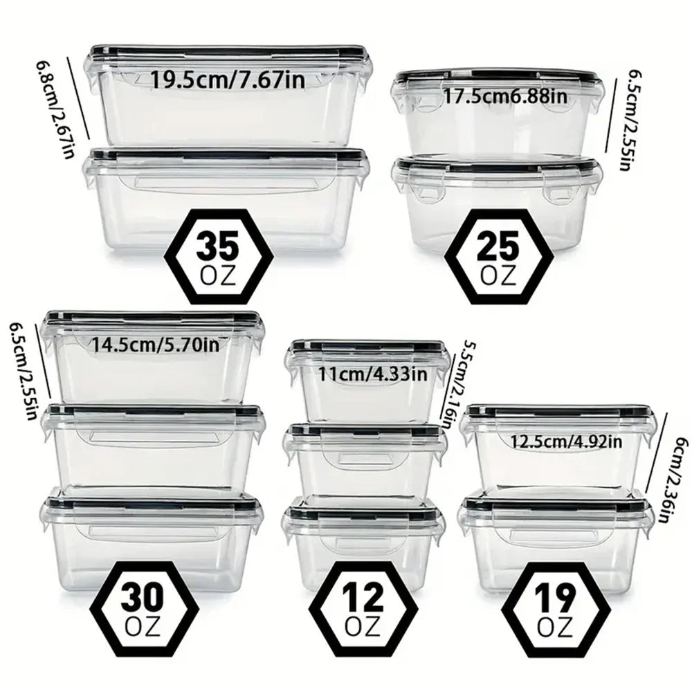 Voedselcontainer Set 12-delig Luchtdicht en Handig