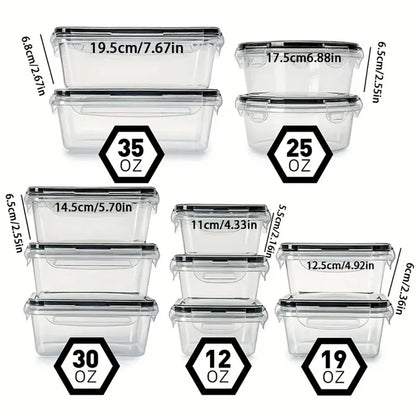 Voedselcontainer Set 12-delig Luchtdicht en Handig