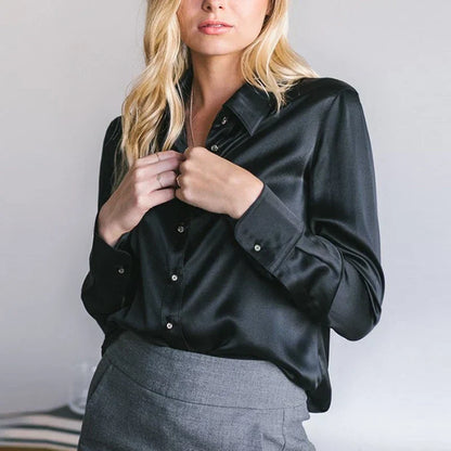 Silkkipusero Naisille Veron - Toimistotyyli - Eleganssi-Kesäasut-EmiyoSuomi