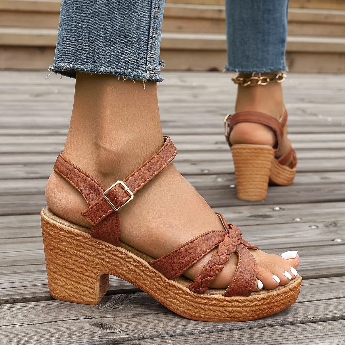 LuxeLana Gladiator Sandalen
