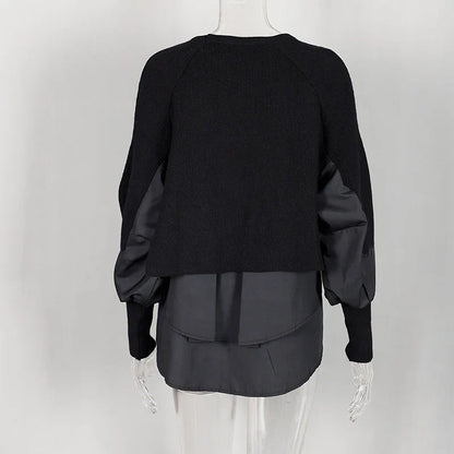 Ronde Hals Dames Trui Gebreid Vintage Stijl