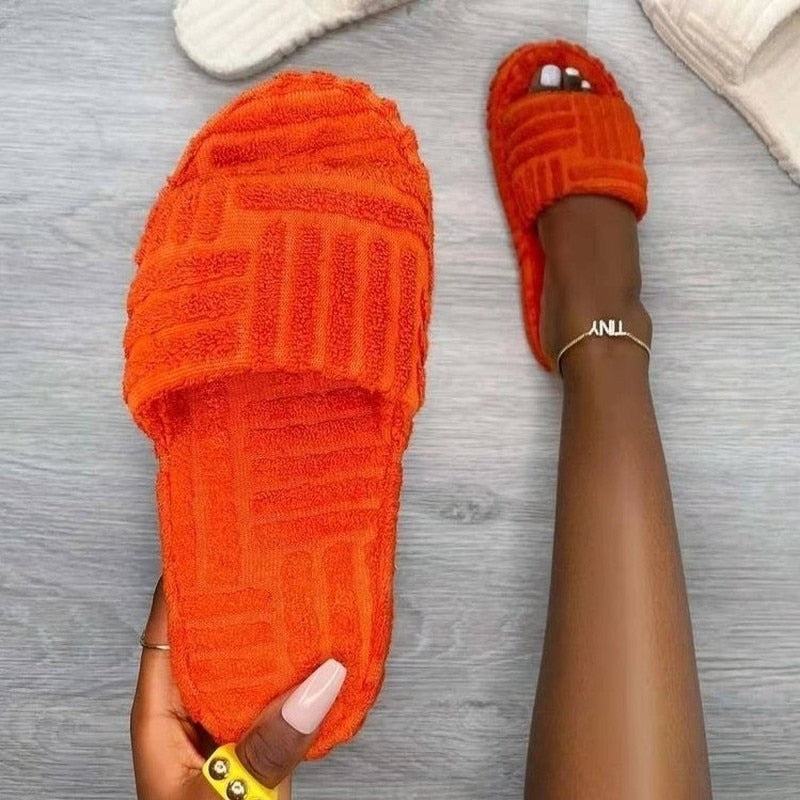 Comfortabele Slof Slippers Warm en Zacht - Mode Vibes