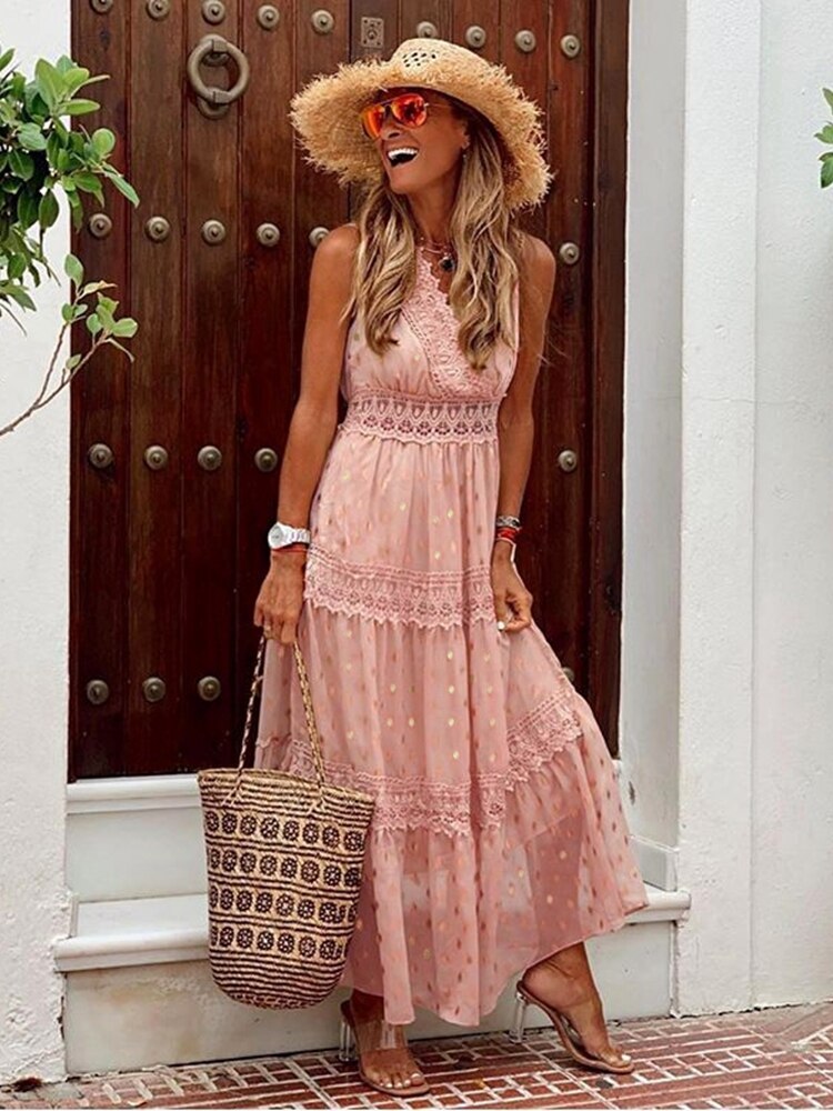 Boho Jurk Ibiza Stijl Zomerjurk Vrouw