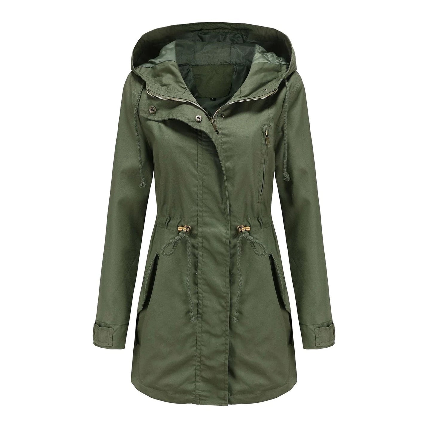 Dames Elegante Waterdichte Regenjas voor Buitenactiviteiten