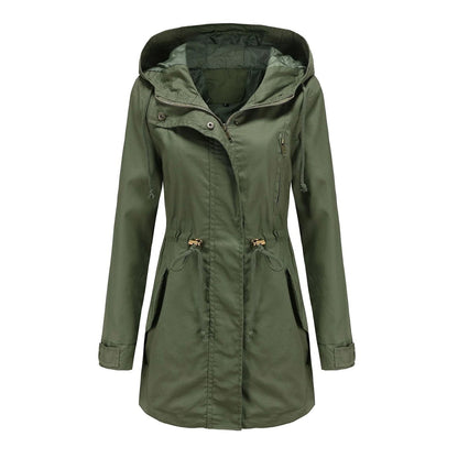 Dames Elegante Waterdichte Regenjas voor Buitenactiviteiten