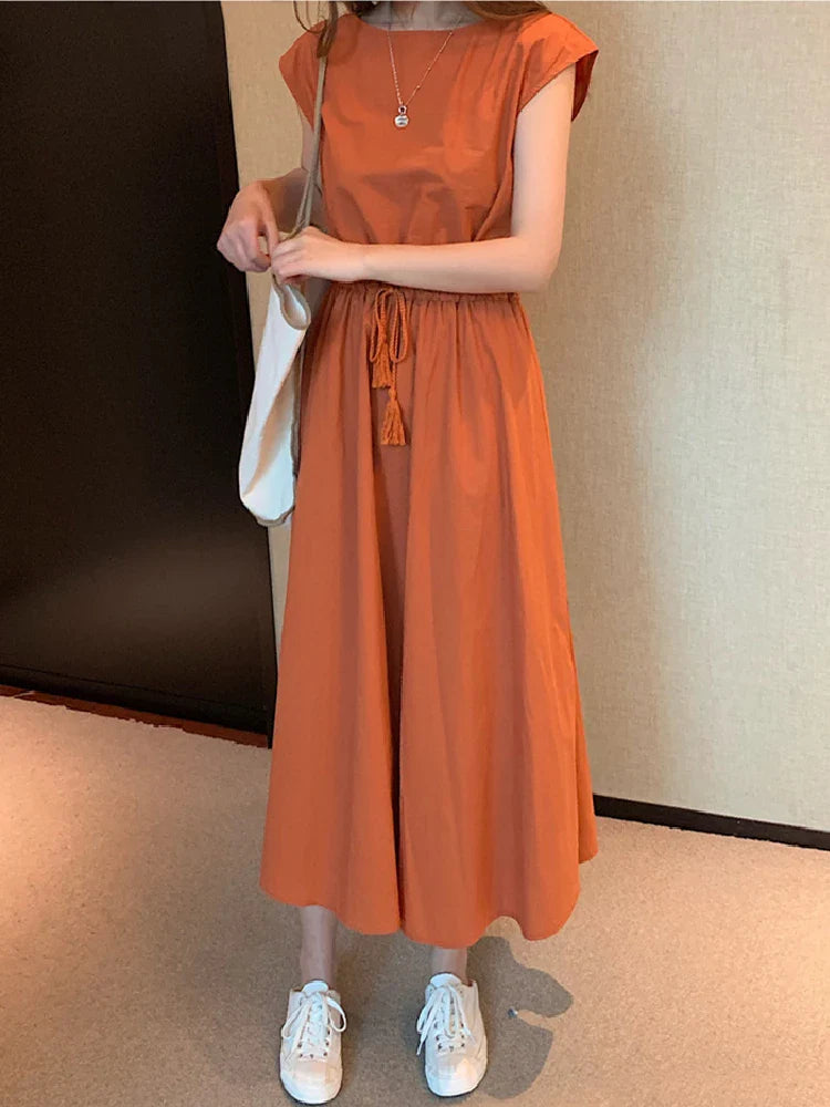 Tijdloze Elegantie Vintage Maxi Jurk