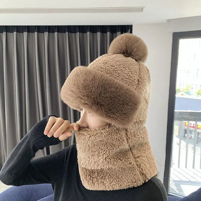 Warme Winterset Pluizige Sjaal en Handschoenen