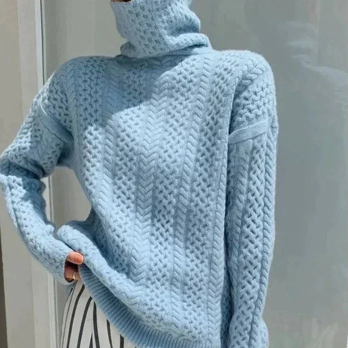 Dames Trui Kasjmier Warme Coltrui - Mode Vibes