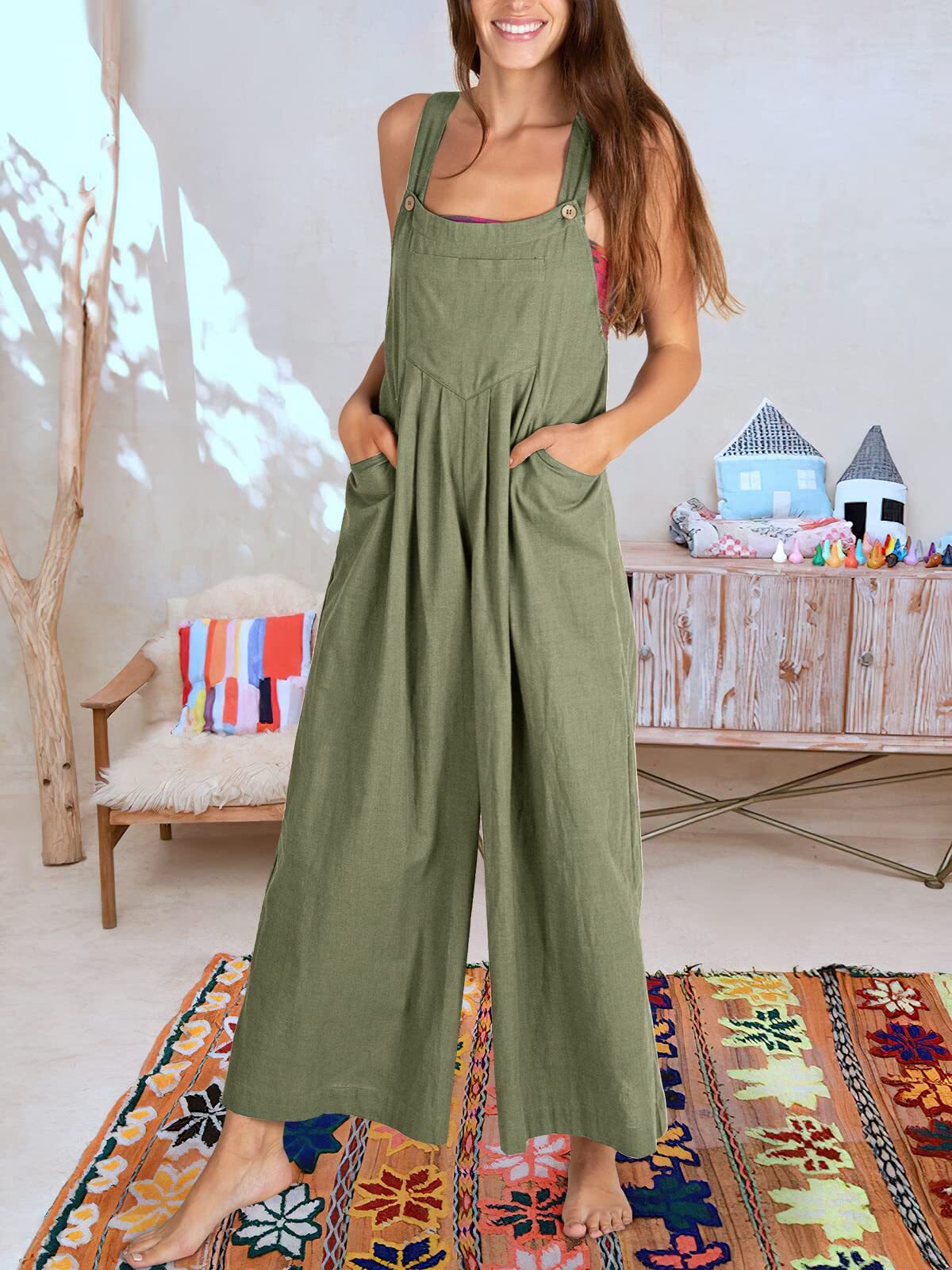Mouwloze Jumpsuit Dames Zomerkleding