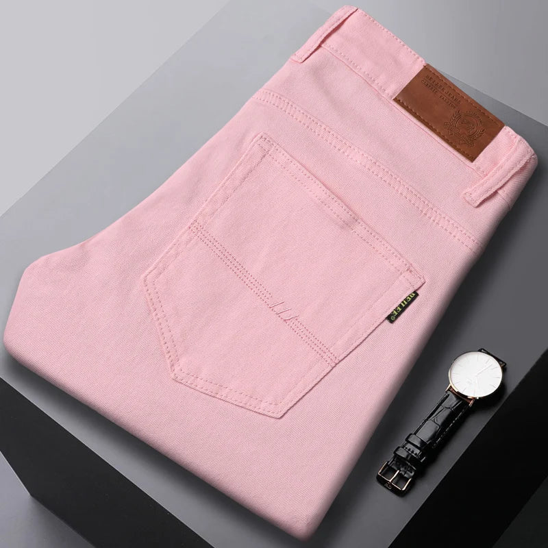 Heren Casual Jeans – Slim Straight Comfort Fit