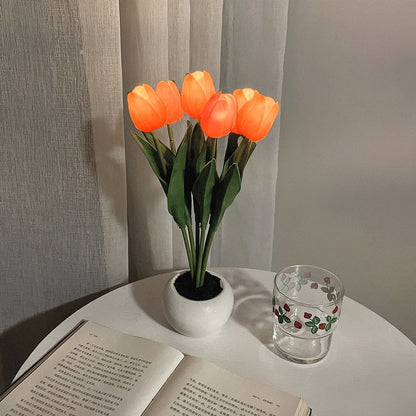 Tulpen Nachtlamp Kleurrijk Dimbaar