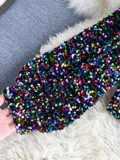 Glitter Top Elize Shimmer Jurk