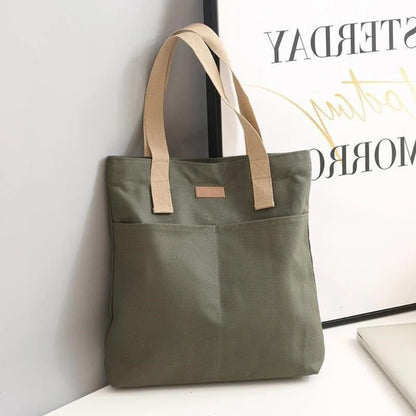 Variant image for Dante | Borsa Tote Nera in Tela Resistente e Capiente-2