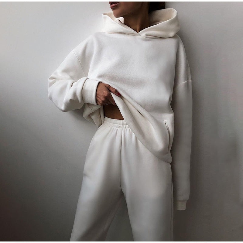 Oversized Joggingset Basic Comfortabel Zwart