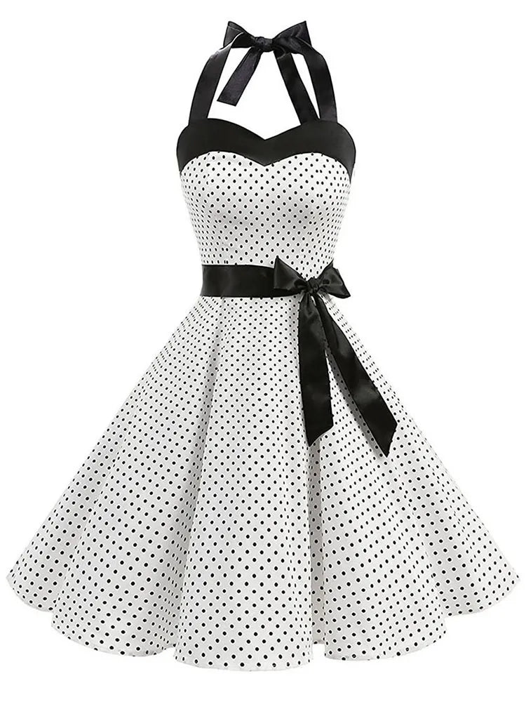 Zonnestraal Retro Charme Polka Dot Zomerjurk