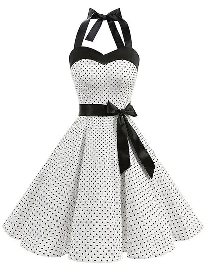 Zonnestraal Retro Charme Polka Dot Zomerjurk