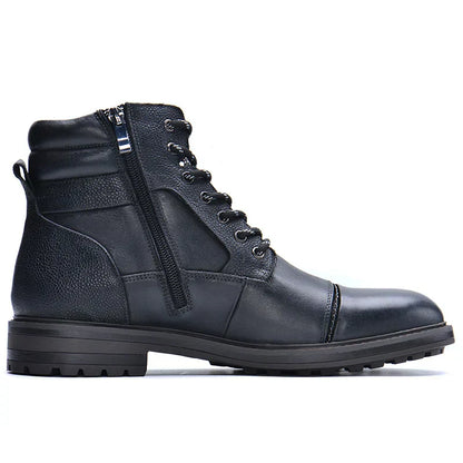 Robuuste Herenboots met Rits en Vetersluiting Waterdicht