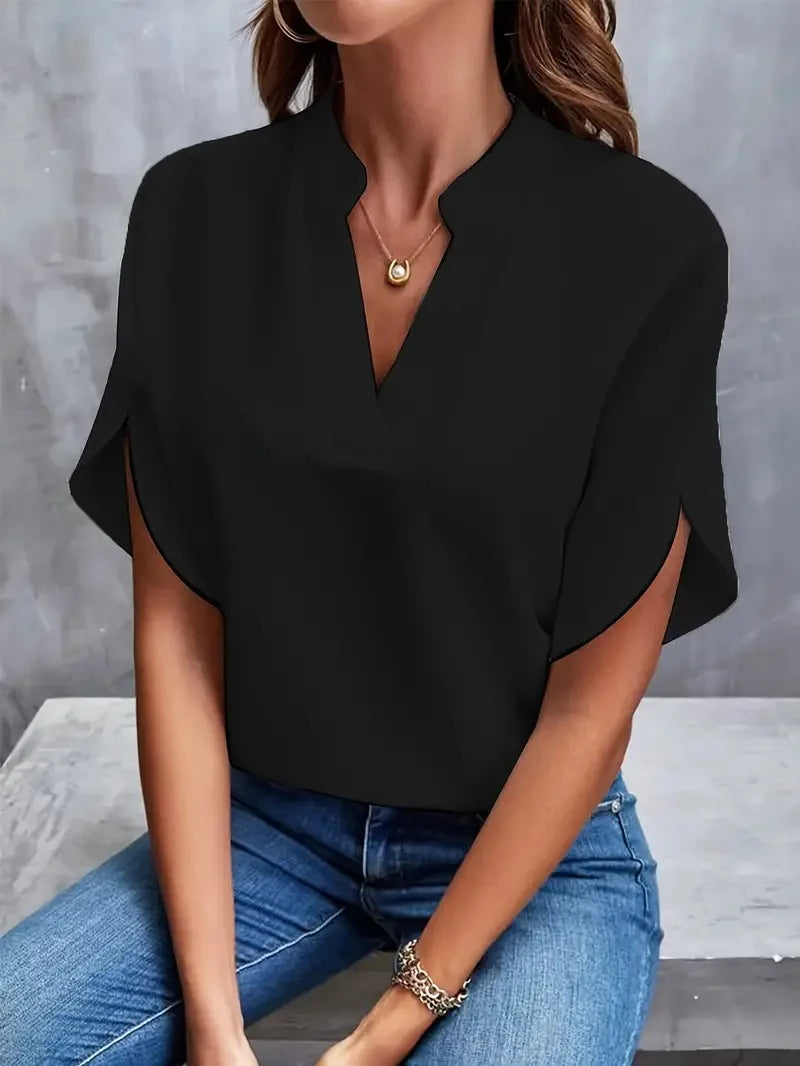 Caterina | Camicia morbida e sofisticata con scollo a V