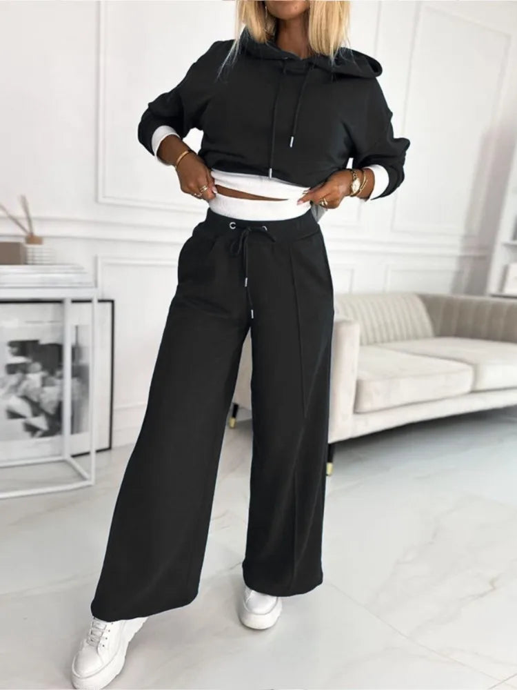 Dames Set met Hoodie en Joggingbroek – Comfortabel, Elegant & Veelzijdig