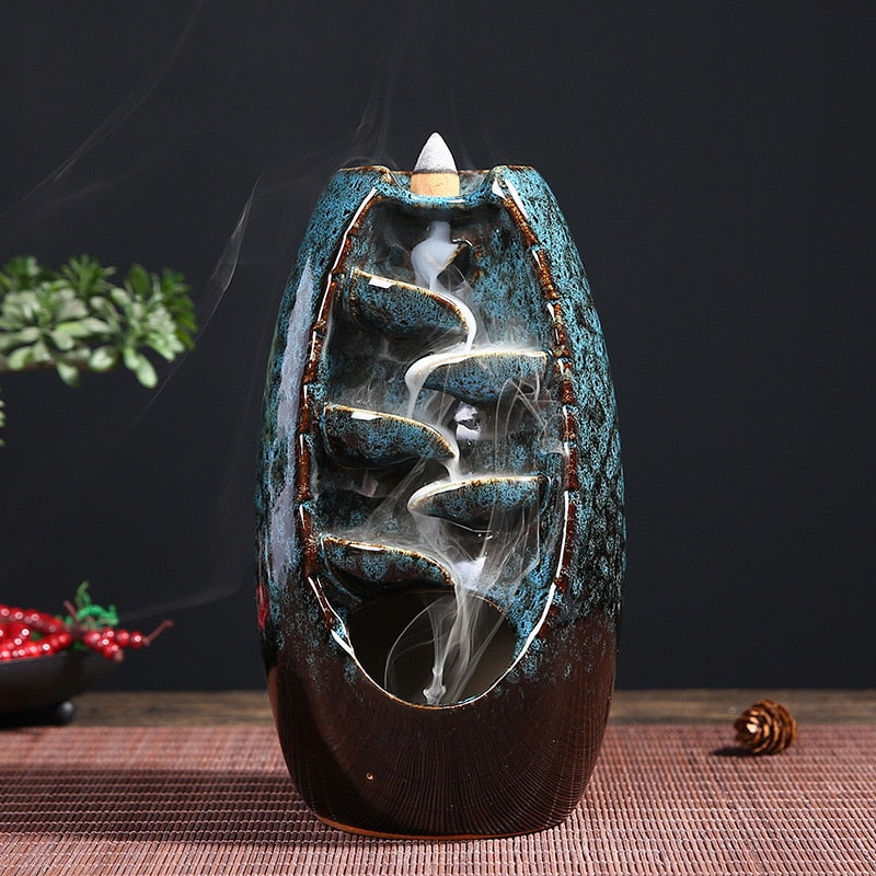 Wierook Houder Decoratief Houten Waterval Design