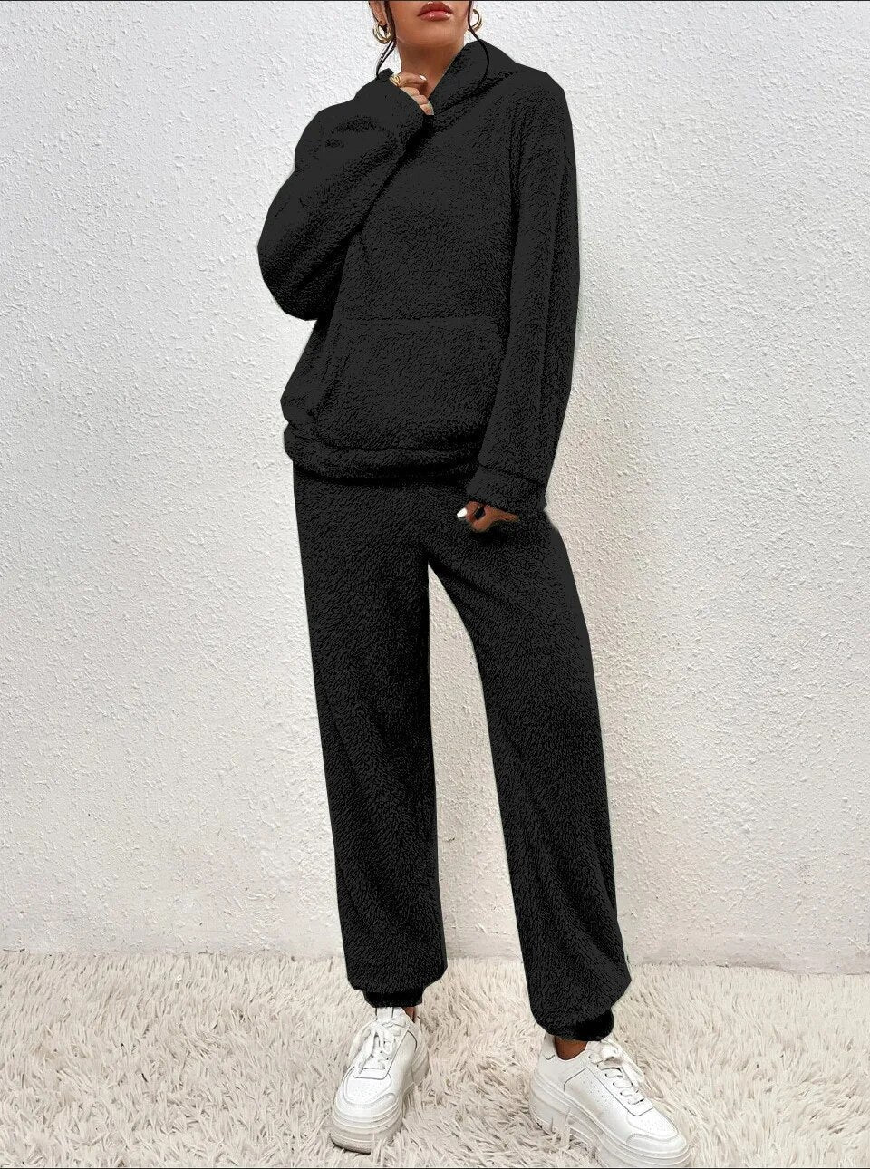 Dames Lounge Set Zacht met Hoodie en Broek