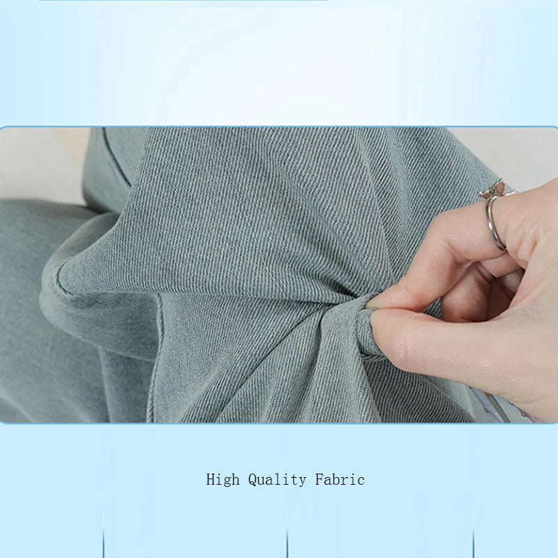 Zomerse Wijde Blauw Pracht Jeans