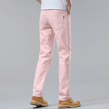 Heren Casual Jeans – Slim Straight Comfort Fit