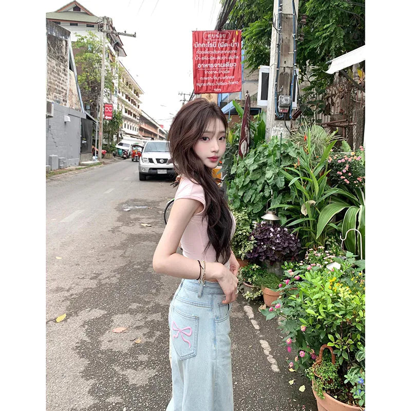 Liora Vintage Strik Jeans