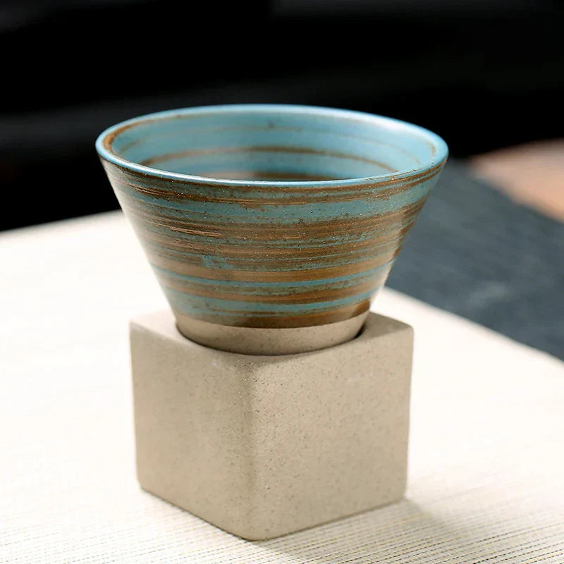 Handgemaakte Japanse Koffie- en Theekop Ceramiek Zen Stijl