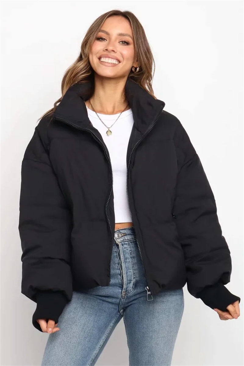 Dames Puffer Jas Lichtgewicht Warme Parka