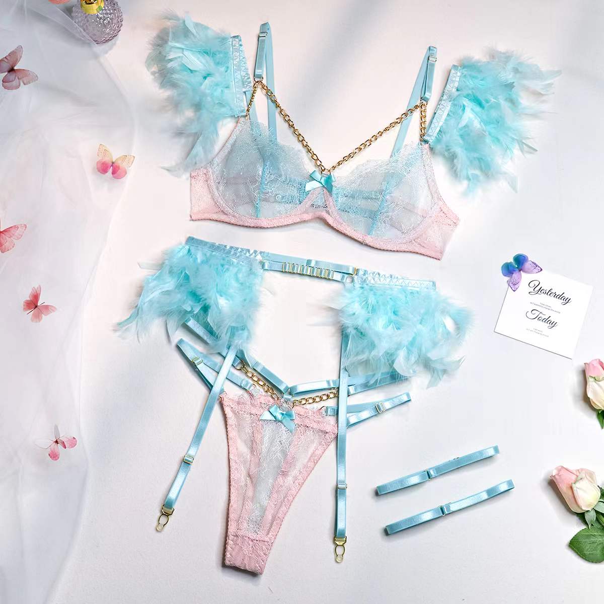 Lingerie Set 3-delig voor Vrouwen Sexy en Comfortabel