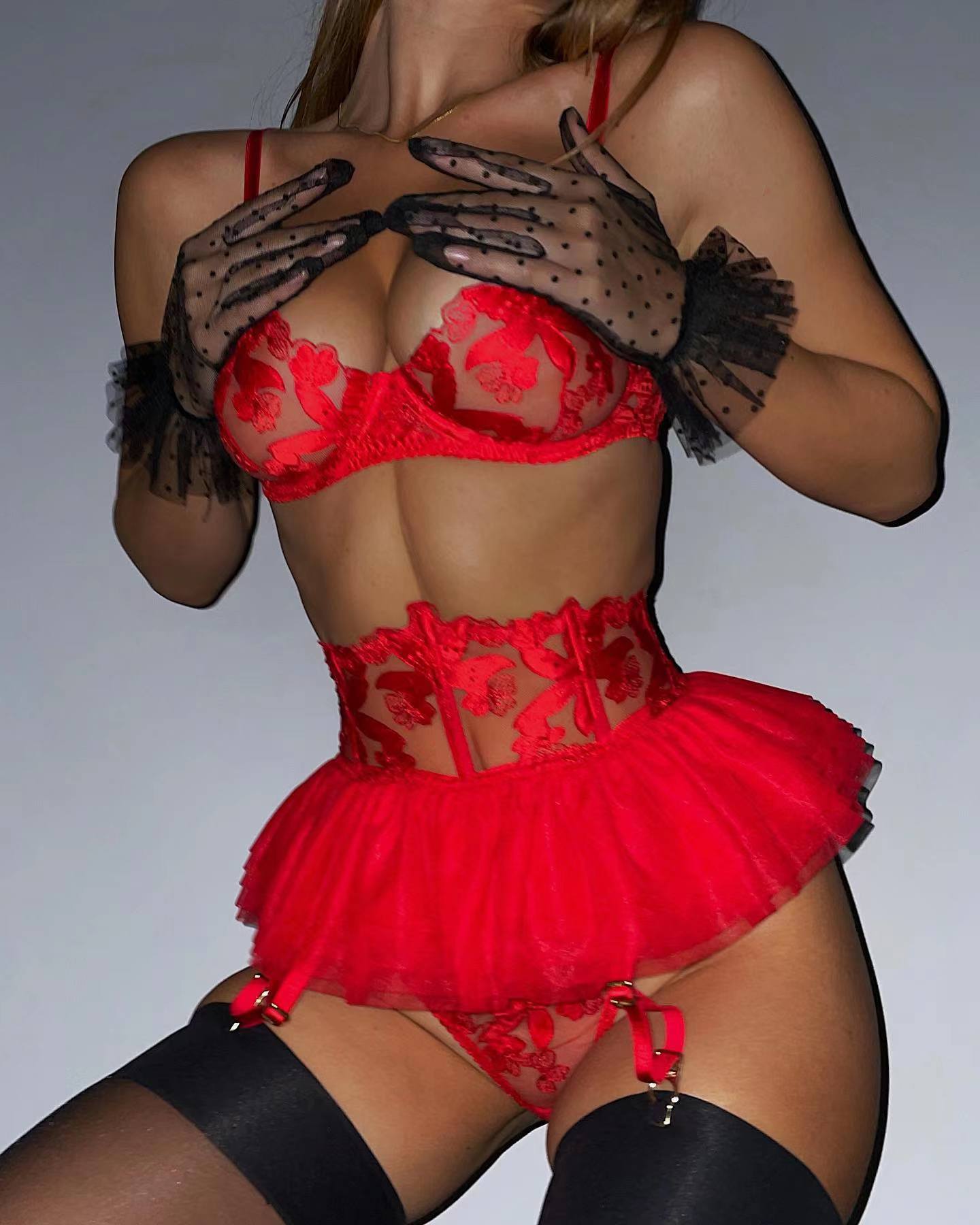 Dames Lingerie Set 3-delig Comfortabel en Los Te Dragen - Mode Vibes