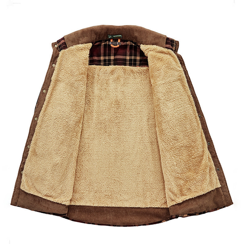 Heren Winterjas Warm en Waterdicht met Fleecevoering