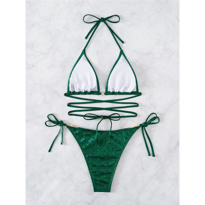 Glitter Bikini |Sexy Bandeau Badpak voor Vrouw