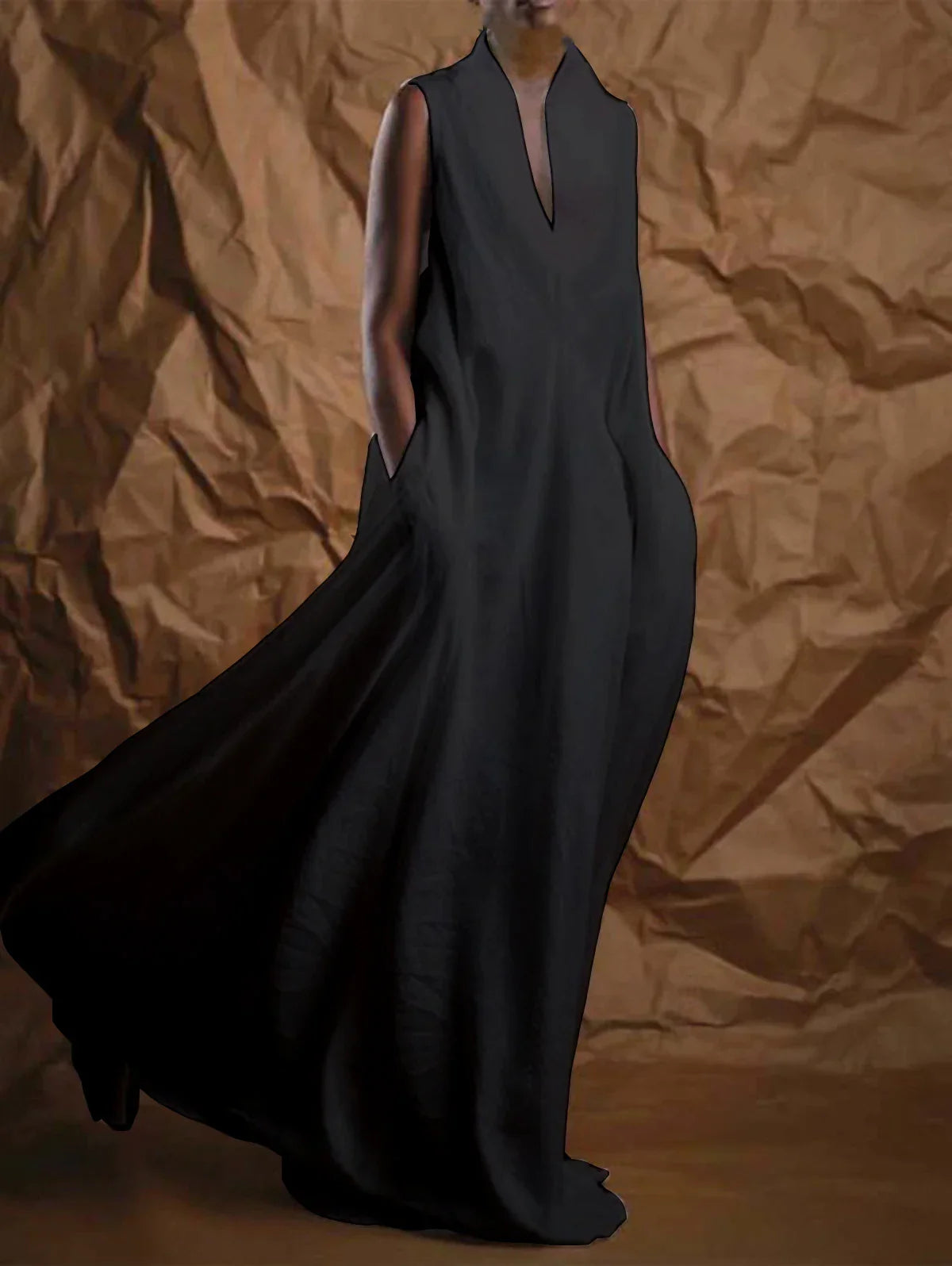 Elegante Maxi Jurk voor Vrouw Lang en Stijlvol - Mode Vibes