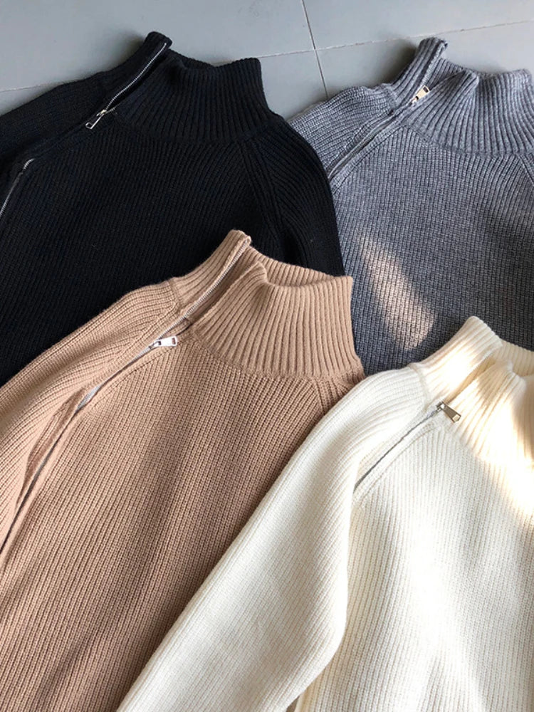 Dames Vest Met Ritssluiting Warme Pullover
