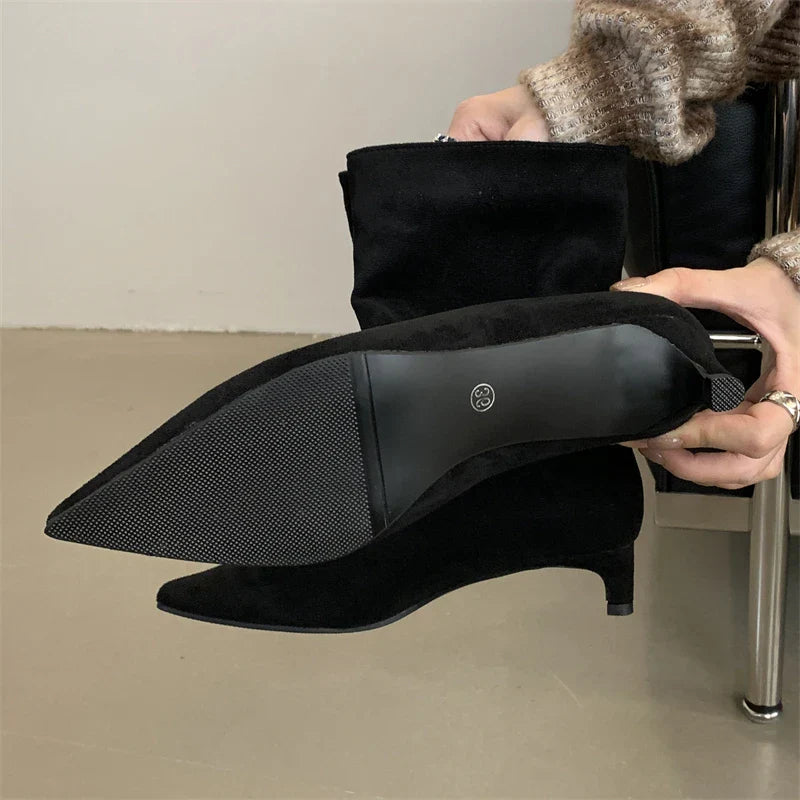 Suède Winterlaarzen Dames Luxe Warm en Comfortabel