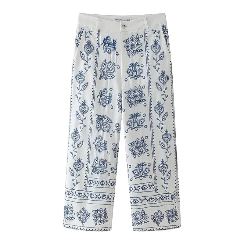 ChicZebra Vintage Wijde Broeken